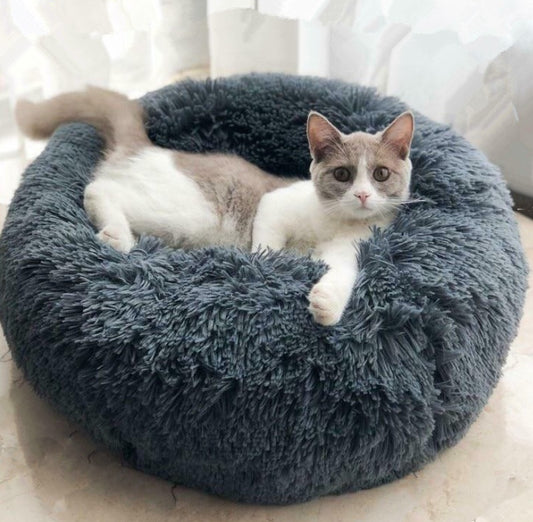 Ultra-Soft Round Plush Pet Bed