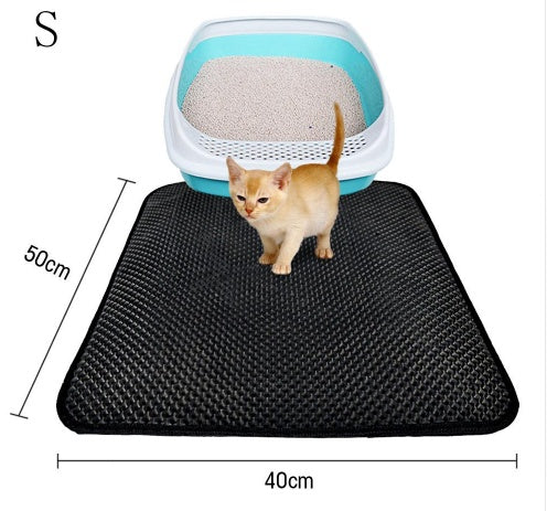 Double layer pet litter mat