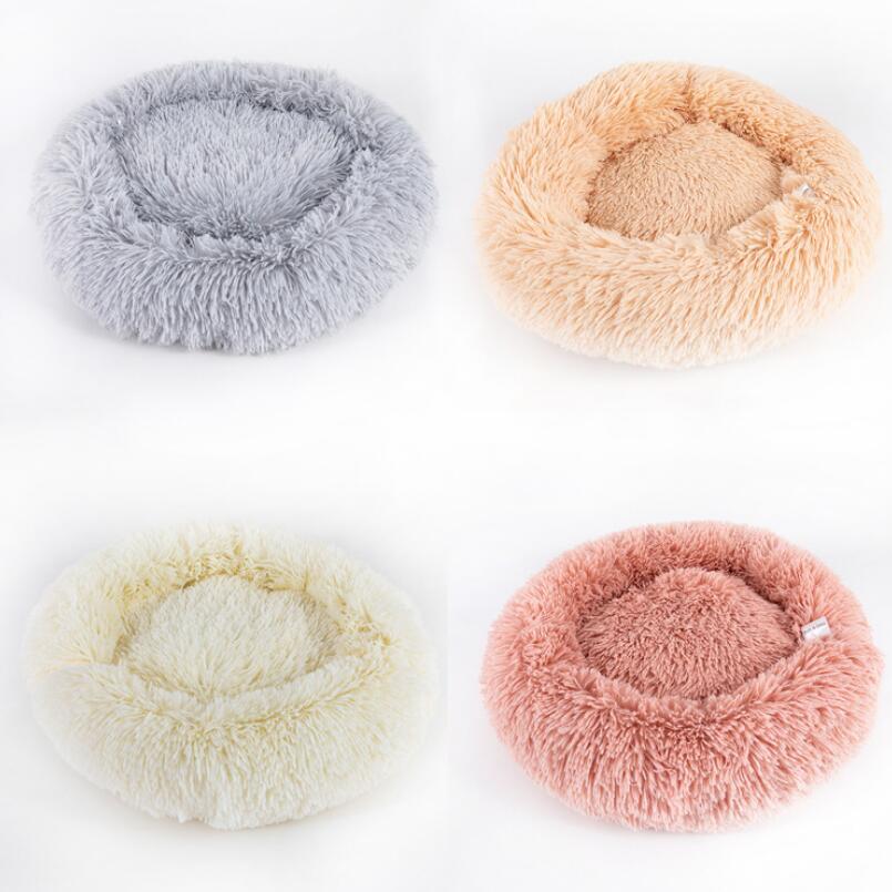 Ultra-Soft Round Plush Pet Bed