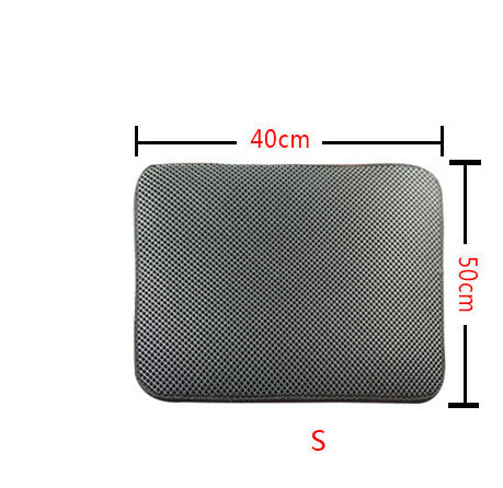 Double layer pet litter mat