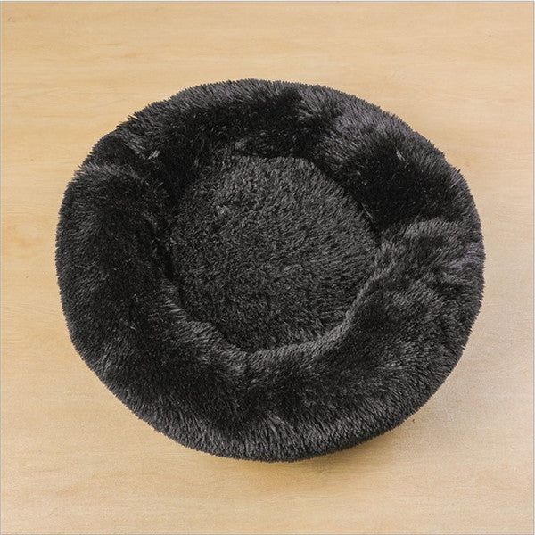 Ultra-Soft Round Plush Pet Bed