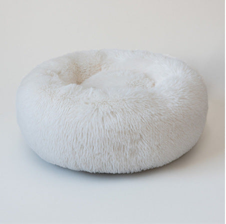 Ultra-Soft Round Plush Pet Bed
