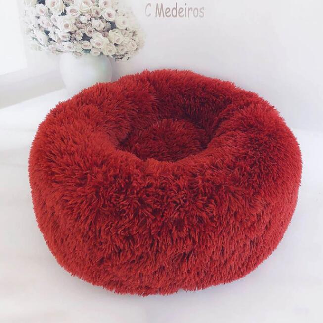 Ultra-Soft Round Plush Pet Bed