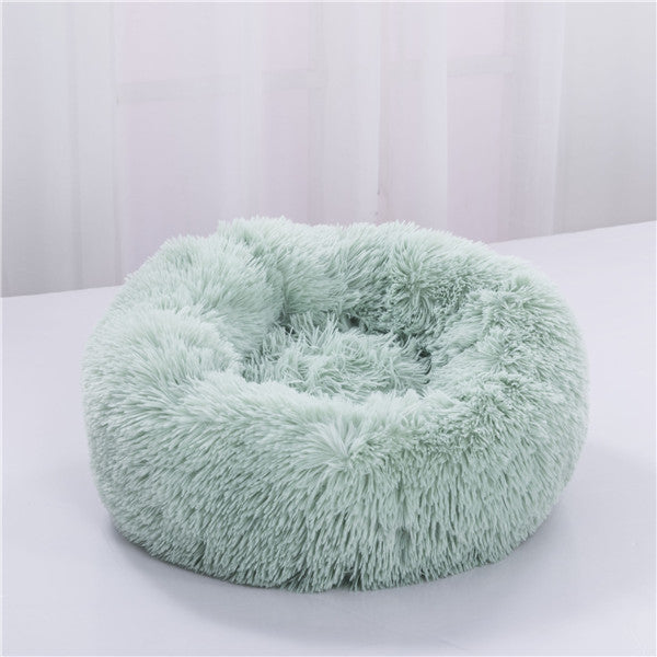 Ultra-Soft Round Plush Pet Bed