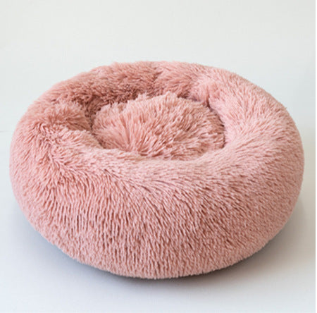 Ultra-Soft Round Plush Pet Bed