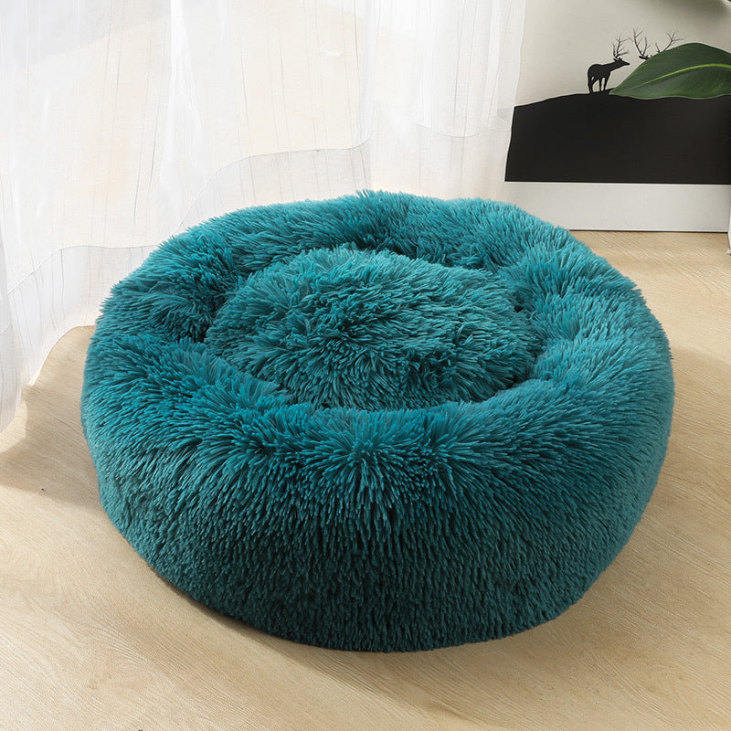 Ultra-Soft Round Plush Pet Bed