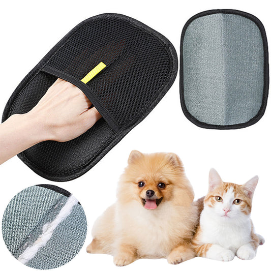 Pet hair remover gloves ideal for fur on furniture carpets and clothing
