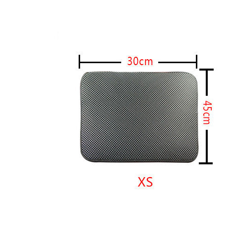 Double layer pet litter mat