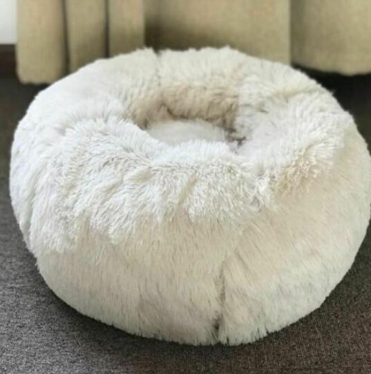 Ultra-Soft Round Plush Pet Bed