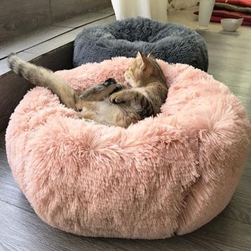Ultra-Soft Round Plush Pet Bed