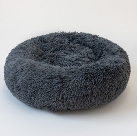 Ultra-Soft Round Plush Pet Bed