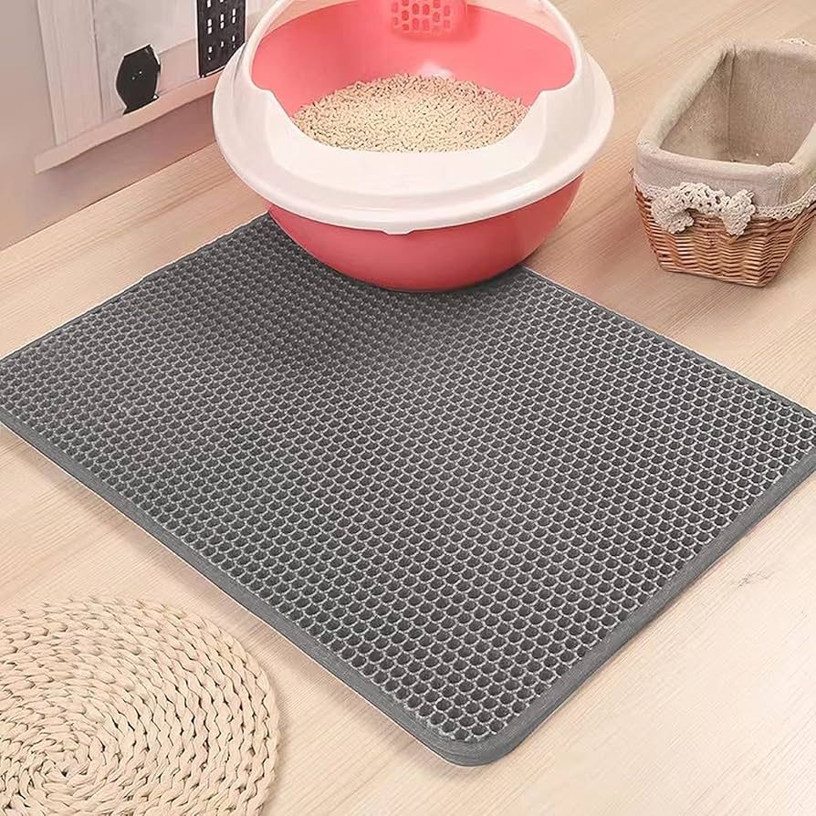 Double layer pet litter mat